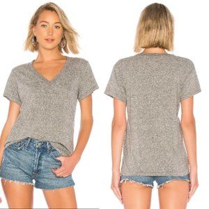 Abound v-neck tee in heather grey szM